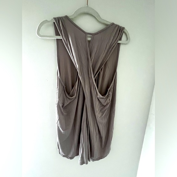 ARMANI EXCHANGE Light Purple Gray Sleeveless CrossBack Top XL - Picture 5 of 5